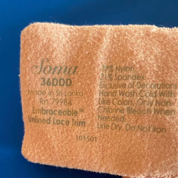 Soma Embraceable Unlined Pink and Black Lace Bra - Picture 2 of 11